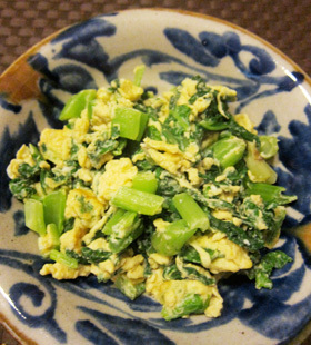 シマナー（からし菜）の炒り卵